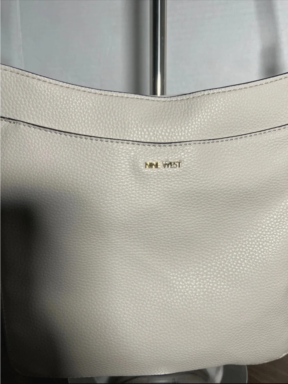 Nine West Cream Crossbody Shoulder Bag with Adjustable Strap
